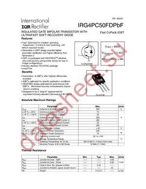IRG4PC50FDPBF datasheet  